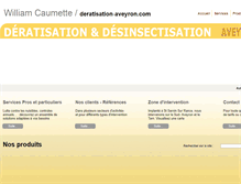 Tablet Screenshot of deratisation-aveyron.com